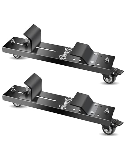 CGENWDCH 2PCS Snowblower Storage Dollies, Fit for 44", 47", and 54" Snow Blower, Portable Snow Blower Storage Rack with 360-degree Rotating Caster Wheels