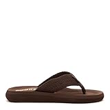 Rocket Dog Women's Sunset Webbing Flip Flop, Brown, 8 M US