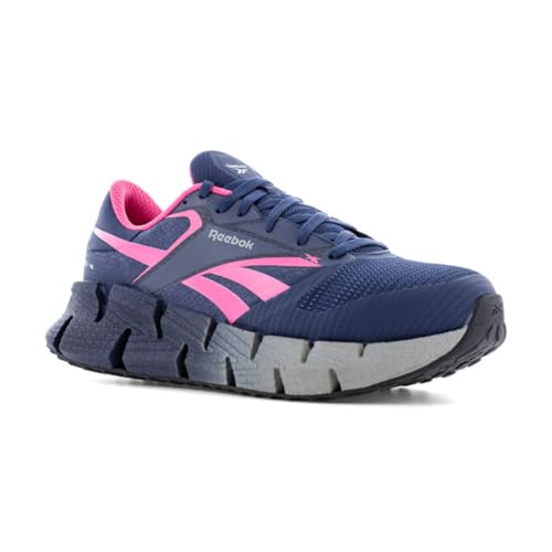 Reebok Women's FloatZig Work Fire and Safety Shoe, Blue and Pink, 8
