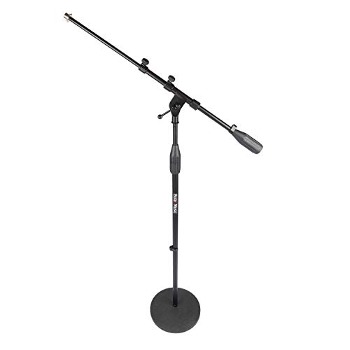 Hola! Music Mic Stand w/Adjustable Height for Home, Studio, Office or Stage Use – Weighted Base