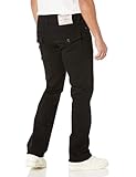 True Religion Men's Ricky Flap Sn 32 Inseam Jeans, Body Rinse Black