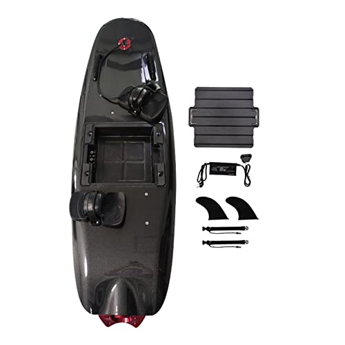 GenSDH Jet Powered Surfboard Kit Electric Surfboard Carbon Fiber 2 Fins Fast Water Sports Kits 1 Hours Battery Life for Surfboard Modification