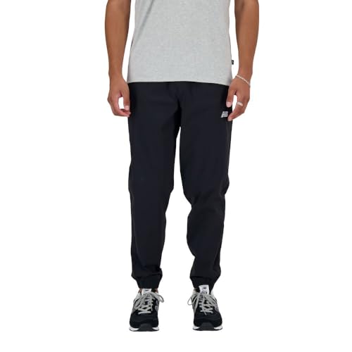 New Balance Men's Athletics Stretch Woven Jogger, Black, Small