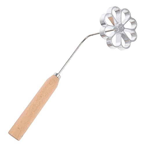 Luxshiny Flower Shaped Fried Snack Mold with Handle: Aluminum Waffle Mold for Making Dumplings Carrot Cakes
