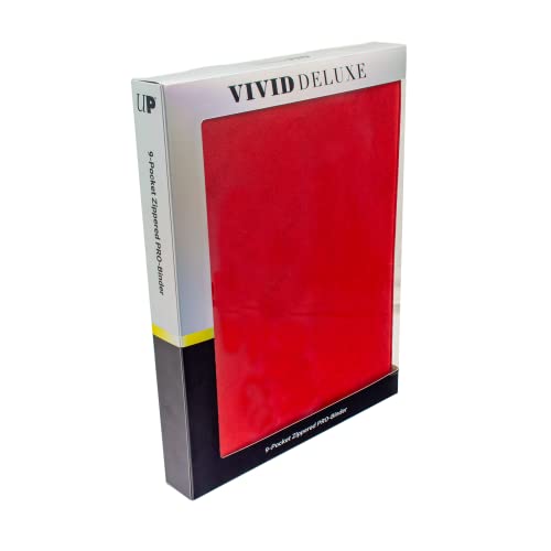 Ultra Pro ULP15934 9 Pocket Deluxe Vivid Red Pro-Binder