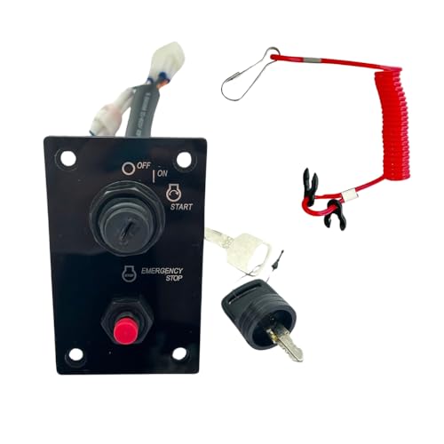 BOATCON Main Lgnition Key Switch Panel 37100-98J07 for Suzuki Outboard DF115 DF140 DF150 DF175 DF200 DF250 DF300 DF325 DF350 115-350HP