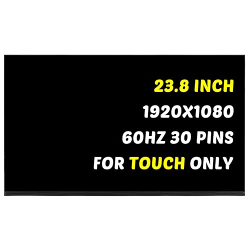 HOULISE Replacement for Lenovo 5D10W33973 MV238FHM-K10 LCD Screen 1920x1080 23.8" 30Pins LED Digitizer Display Assembly (for Touch Screen Only)
