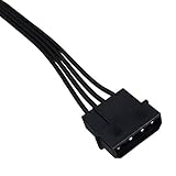 (2-Pack) COMeap 4 Pin LP4 5.25" Molex to 3.5" Floppy Drive 4 Pin Female FDD Power Adapter Cable 7.5-inch(19cm)