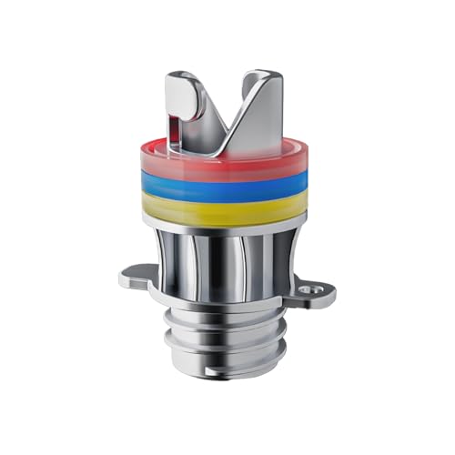 INFLATYCO Sup Pump Adapter Metal Hr Valve Adaptor for Inflatable Paddle Board Kayak Boat with 3 O-Ring, Replacement Part for isup Electric Pump