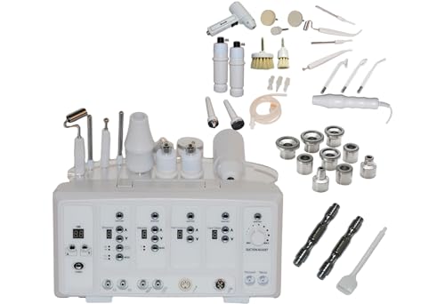 Professional 7-in-1 Facial Machine, Multifunction Spa Equipment with Microdermabrasion, High Frequency, and Galvanic Facial