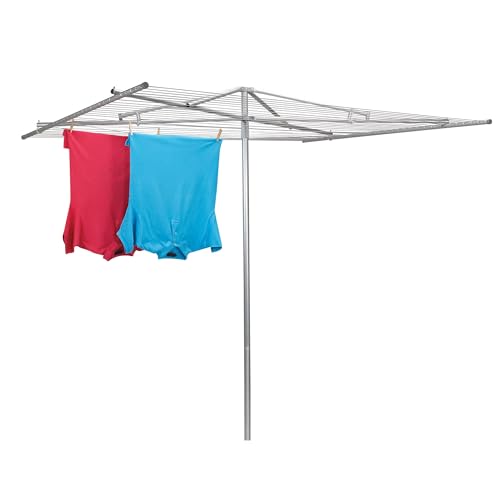 Household Essentials Parallel Clothesline Outdoor Dryer, 30 Lines with 210 Feet of Drying Space, No-Rust Steel