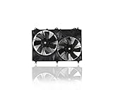 Dual Radiator and Condenser Fan Assembly - Cooling Direct Compatible/Replacement for SZ3115107 09-13 Suzuki Grand Vitara 2.4L L4/3.2L V6