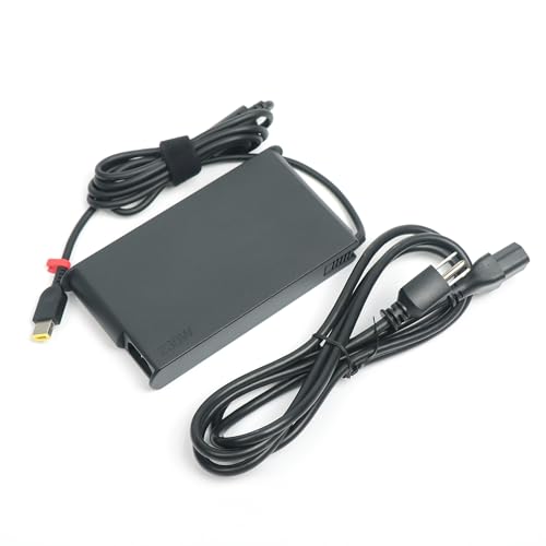 Lenovo 20V 11.5A 230W Slim Tip AC Adapter for Legion 5i Gen 9 Legion Slim 5 Gen 9 (16″ AMD) ThinkBook 16p Gen 4, Compatible P/N: ADL230SCC3A, SA10R16890, 02DL144., Black