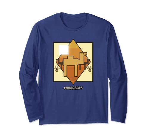 Minecraft Vanilla Camel In The Desert Side View Portrait Long Sleeve T-Shirt