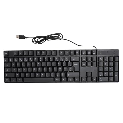 Gugxiom Ultra Slim Language 104 Keys French Keyboard, USB Wired Compact Computer Keyboard (French AZERTY Layout)