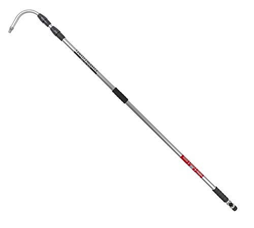 Guttermaster Pro Telescopic Water Fed Pole, Gutter Cleaning Tool with Curved End -Easy Gutter Cleaning from the Ground, Connects to Most Garden Hoses, No Special Attachments Needed,Extends 16 Feet