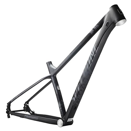 HIMALO Mountain Bike Frame 29er Hardtail XC Bike Frame S/M/L Aluminum Alloy Thru Axle Frame 12 * 142mm Disc Brake Internal Routing Racing Frame(Black,M/Medium)