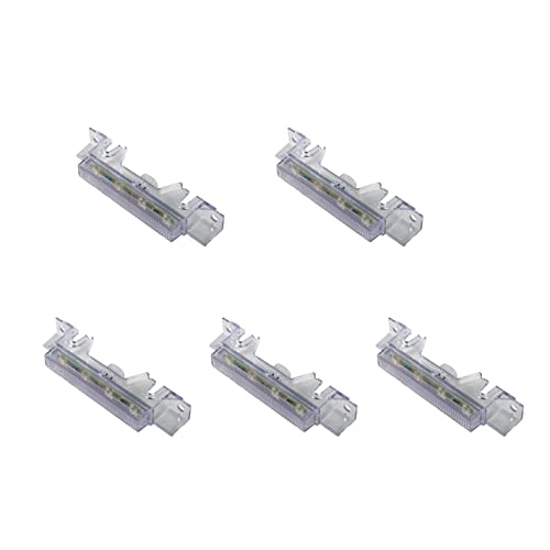 EVERESTHD 5PCS Top Marker Lights LED Roof Cab Lamps Fit for Volvo VNL VNM 2008-2017 ruck Top Marker Lamp White LED Yellow 12V