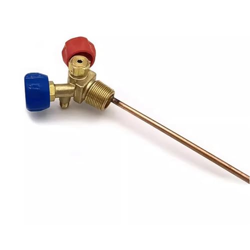Refrigerant Recovery Special Valve, High and Low Pressure Horn Valve Explosion-Proof Switch 30CM Length Copper Tube QF-13F