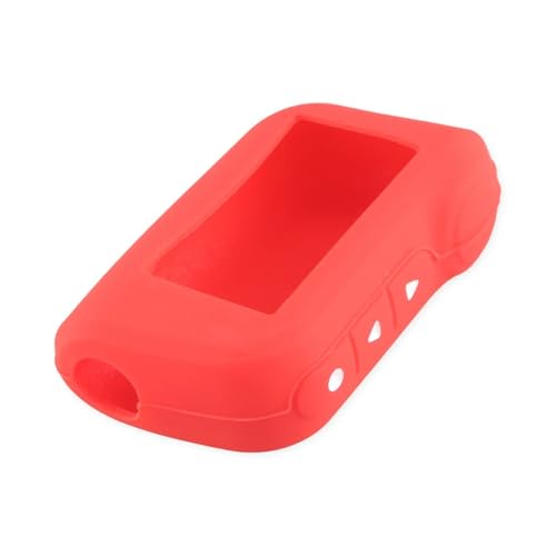 Compatible For Starline A93 A96 A63 Keychain Silicone Cover Key Case A93 LCD Two Way Car Alarm Remote Controller Transmitter(Red)