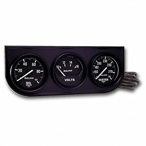 AutoMeter 3-Gauge Console 0-100 PSI Oil Press/10-16 V/130-280 °F Water Temp