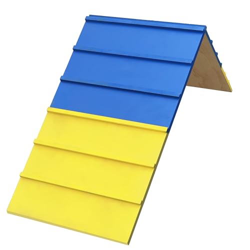 koretech Dogs Agility Course Backyard Set, Dog Agility Equipment, Non-Slip Dog Agility A-Frame, 84” x 24” Large Size