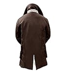 Blingsoul Bain Shearling Coat - Men Real Leather Coat | [1509873] Bain Real Brown, M