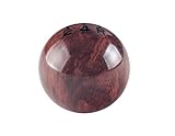 DEWHEL Aluminum Classic Weighted Wooden Type R Manual 5 Speed Gear Shift Knob w/Black Engraved Inlay with Universal Threads M8x1.25 M10x1.25 M10x1.5 M12x1.25