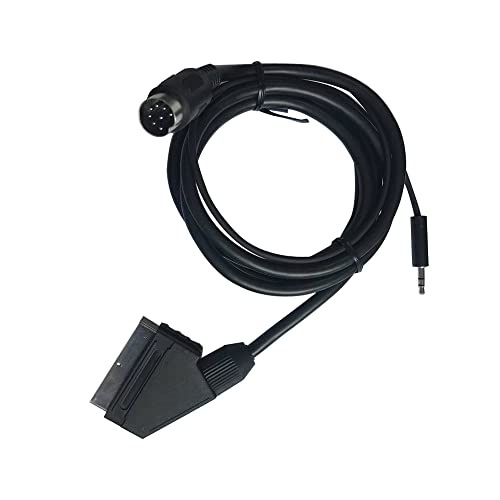 Electronics Video Games Replacement Parts Accessories Nickel Plated for SEGA Genesis 1 3.5mm Plug Dual Channel scart av Cable 1.8 Meters