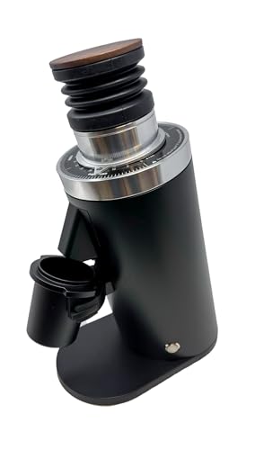 Turin DF64 Gen 2 Single Dose Coffee Grinder - 64mm Flat Burrs, Black or White, Stainless Steel or DLC Burrs, Low Retention, Stepless Adjustment (DLC (Diamond Like Carbon) Burrs, Black)