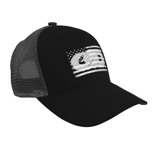 Adjustable US and United States Air Force Supply and Fuels Badge Baseball Cap Breathable Curved Brim Mesh Snapback Hat for Men Women Trucker Hats Black