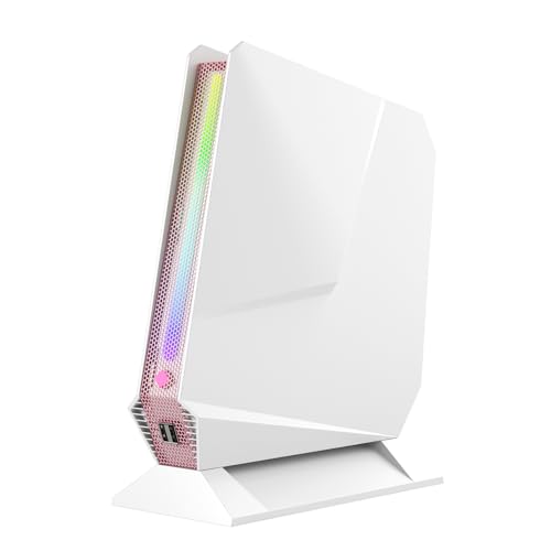 Mini PC, Intel Core i7-8750H(8C/16T up to 4.1GHz), GeForce GTX 1050 Discrete Graphics Mini Computer with RGB Lights, 16GB DDR4 512GB NVMe SSD, Triple Display, WiFi6 BT5.2, Windows 11 Pro Desktop PC