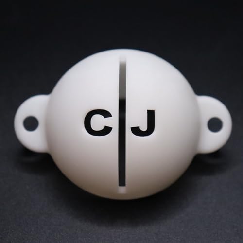 RAD3DPrinting Custom Initials Golf Ball Marker Stencil, Personalized Golf Ball Marker Stencil, Golf Ball Alignment Tool, Golf Ball Stamp