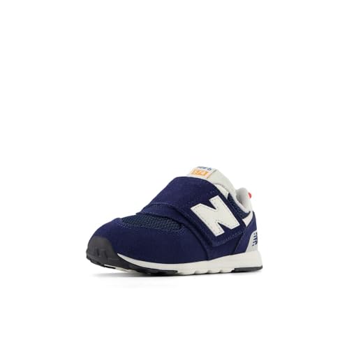 New Balance Baby 574 V1 New-B Hook and Loop Sneaker, Nb Navy/Blast Red, 2 US Unisex Infant