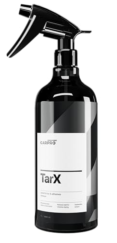 CARPRO TarX Tar & Adhesive Remover - Professional Strength Sap, Tar, Dirt & Bug Remover - Automotive Degreaser Car Wash Detailing - Protection for Your Car or Truck - Liter (34oz) w/Sprayer