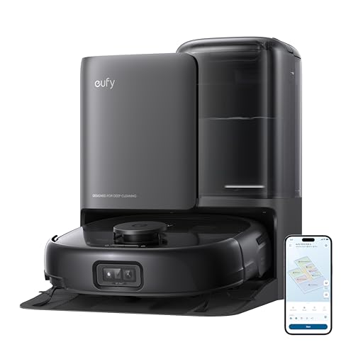 eufy Robot Vacuum Omni E25/E28, HydroJet™ System, Turbo Suction, DuoSpiral™ Detangle Brushes, CornerRover™ Arm