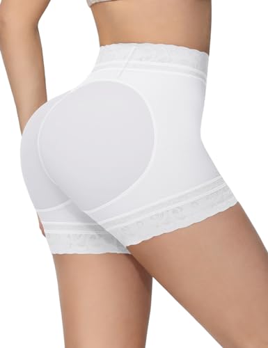 SHAPSHE Shapewear Shorts for Women Tummy Control Plus Size Shapewear Faja Colombiana Reductora De Abdomen Y Cintura Shaper Panty Girdle Waist Trainer Butt Lifter for Women Slimming Shorts Beige