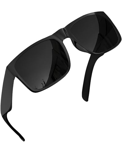 grinderPUNCH XL Super Dark Polarized Sunglasses Big Heads Wide Face, Extra Wide Oversized Lightweight Sunglasses for Sports Driving Glasses, Large Face Fit Blackout Sunglasses
