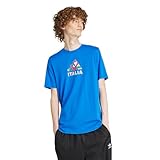 adidas Men's Italy Fan Graphic T-Shirt, Blue