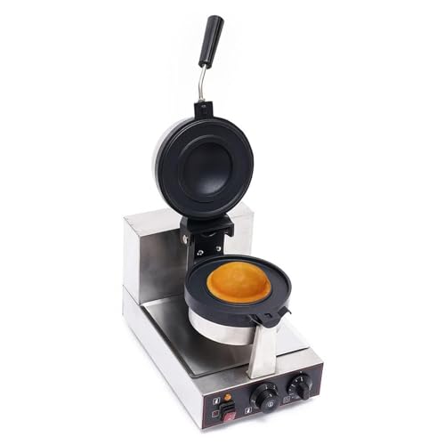 YXINHONGYUE 1300W/220V Non Stick Hamburger Waffle Maker Sandwich Press, Commercial Electric Burger Maker Machine with Time & Temp Control for Home Kitchens Breakfast Shops Schools,1.3
