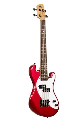 Solid Body 4-String Candy Apple Red Fretted U-BASS