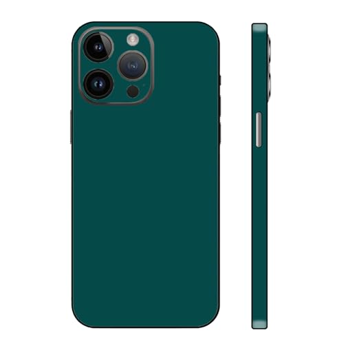 Skin Wrap Compatible with iPhone 15 Pro Max, Vinyl Decal Sticker Cover Protective Film for Phone Back, Camera, Frame (Green)