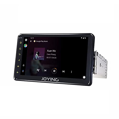 JOYING Android 10 Single Din Car Stereo 7 Inch Touch Screen Radio Bluetooth 5.1 Car Radio MP5 Player with Fiber Optical Output Support FM/AUX-in/USB/SD/Hands-Free Calling/Fastboot/GPS Navigation