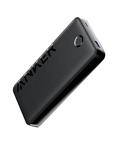 ANKER Portable Charger, 20,000mAh Power Bank, Battery Pack with 1 USB-A and 1 USB-C Ports, 15W Max Charging for iPhone 16/15/14/13/12 Series, Samsung Galaxy, and More (Black)