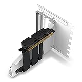 NZXT Vertical GPU Mounting Kit - AB-RH175-W1-175 mm PCIe 4.0x16 Riser Cable - GPU Holder - Sturdy Steel Bracket - White