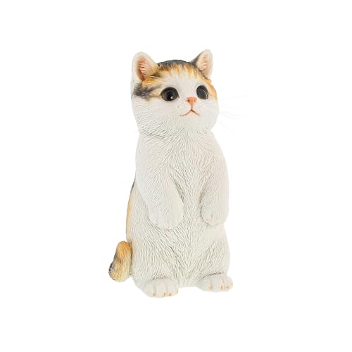 Benny's QB-022MIX Cat Figurine, Interior, Polyresin, Beenese Cat, Standing, Triltoise Cat