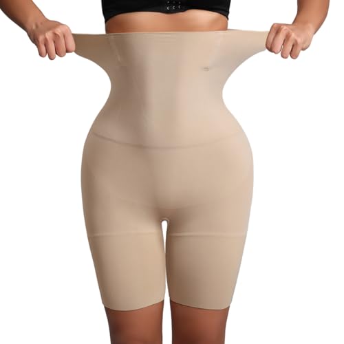 Seamless High Waist Shaping Panties Slimming Tummy Control Waist Trainer Body Shaper Shapewear For Women's Sheath Flat Belly Woman Briefs Butt Lifter Beige