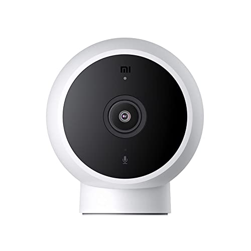 Xiaomi Mi Camera 2K Magnetic Mount, Ultra Clear 2k Image Quality, Infrared Night Vision, Two-Way Voice Calls, Motion Detection, Smart Voice Control, White