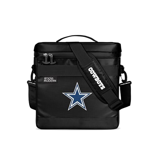Simple Modern Officially Licensed NFL Dallas Cowboys Day Cooler for 12 Cans | Soft Insulated Ice Chest with Carrying Strap & Handle | Lunch Box Travel, Work, Game Day | 11 Liter | Dallas Cowboys
