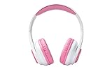 eKids Disney Princess Bluetooth Headphones with EZ Link+, Wireless Headphones with Microphone and Audio Cable, Kids Earphones for School, Home, or Travel